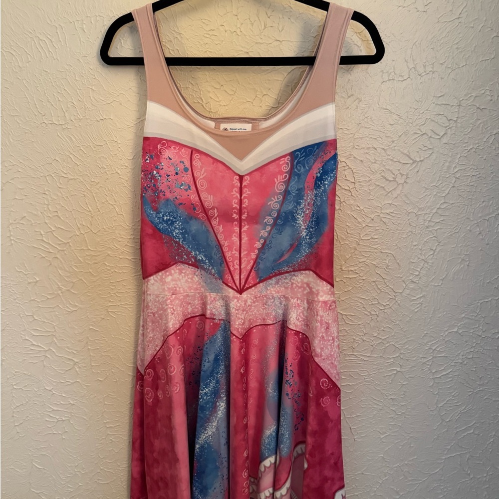 Princess Pink and Blue Sleeveless Skater Dress
